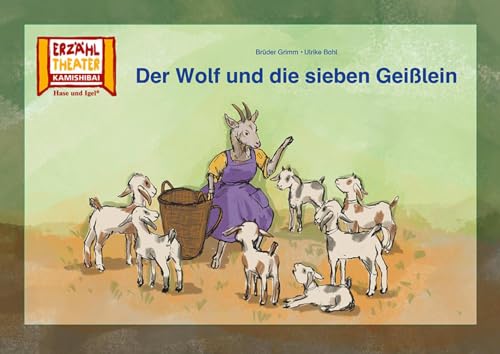 Der Wolf und die sieben Geißlein / Kamishibai Bildkarten: 8 Bildkarten für das Erzähltheater von Hase und Igel Verlag